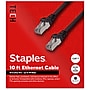 Staples TECH 10' Cat 7 Ethernet Cable, Male to Male, Black (ST62461)~#|#~CE3EAC36-1DC0-49DF-9AD3862230C18F0E_sc7