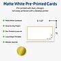 Avery Double Gold Border w/ Florals Matte Blank Card, White, 80/Pack (S00-D2Q)~#|#~CE3FAA7B-1BEA-4A45-9DA2A13ACF363238_sc7