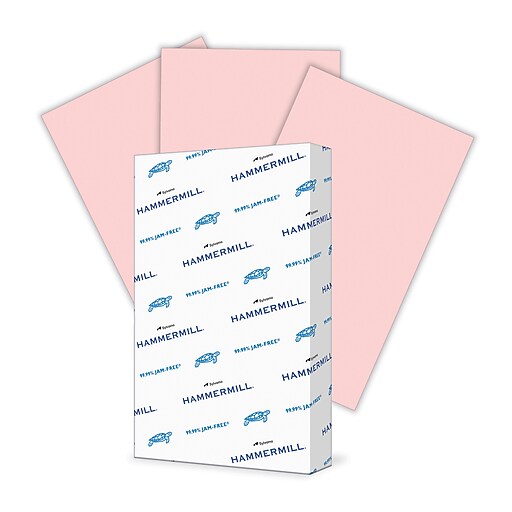 Hammermill Colored Paper, Pink Paper, 8.5 x 14 - 1 Ream / 500 Sheets