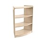 Flash Furniture Bright Beginnings 3-Section Open Corner Storage Unit, 31.5"H x 24"W x 11.75"D, Brown (MK-KE24077-GG)~#|#~CE485ECE-0E80-4624-859896011B320E97_sc7