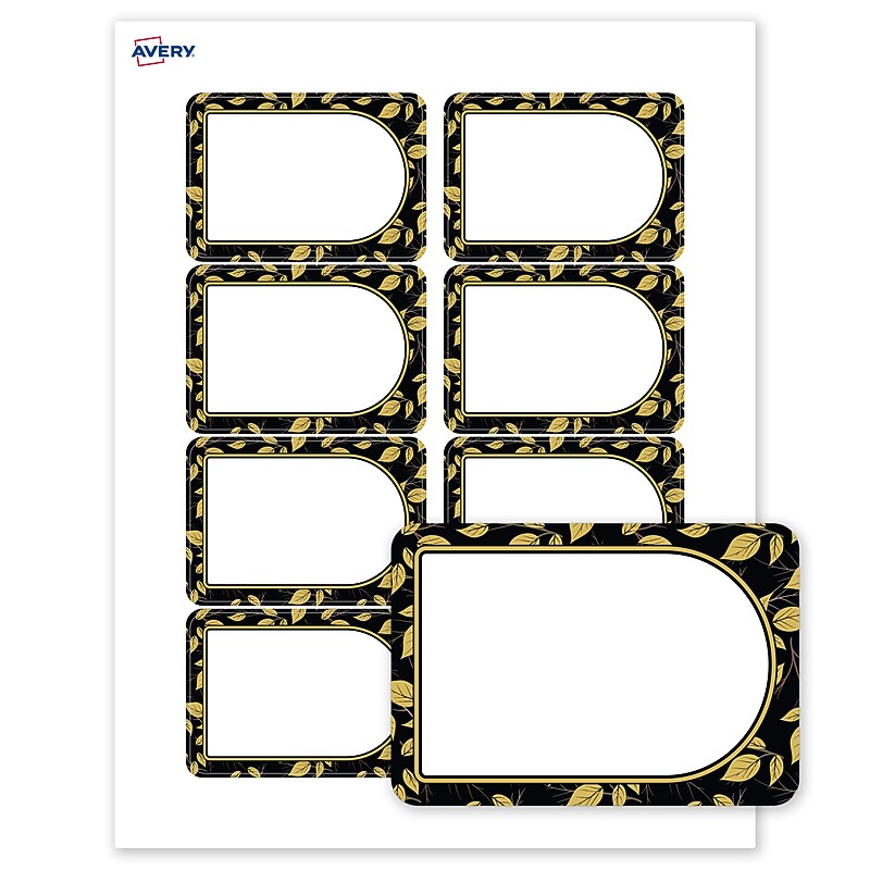 Avery Rectangle Laser/Inkjet Multipurpose Labels, 2-1/3" x 3-3/8", White, 80/Pack (19479370842) image 1