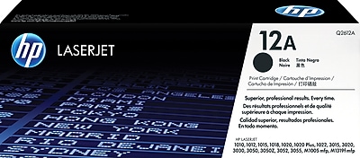 HP 12A Black Standard Yield Toner Cartridge, Prints Up to 2,000 pages (Q2612A) Sansujyuku sansujyuku.com