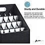 AdirOffice 20-Slot Roll File, 22.24"H x 15.55"W x 15.55"D, Black (ADI628-WBLK)~#|#~CE5319F4-569A-49C3-BD694F7237DB3937_sc7