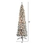 Nearly Natural 7-ft Flocked Pencil Artificial Christmas Tree with 400 Clear Lights and 574 Bendable Branches (T1907)~#|#~CE60B40A-0FEB-4909-9F3A9FCA7270C5E2_sc7