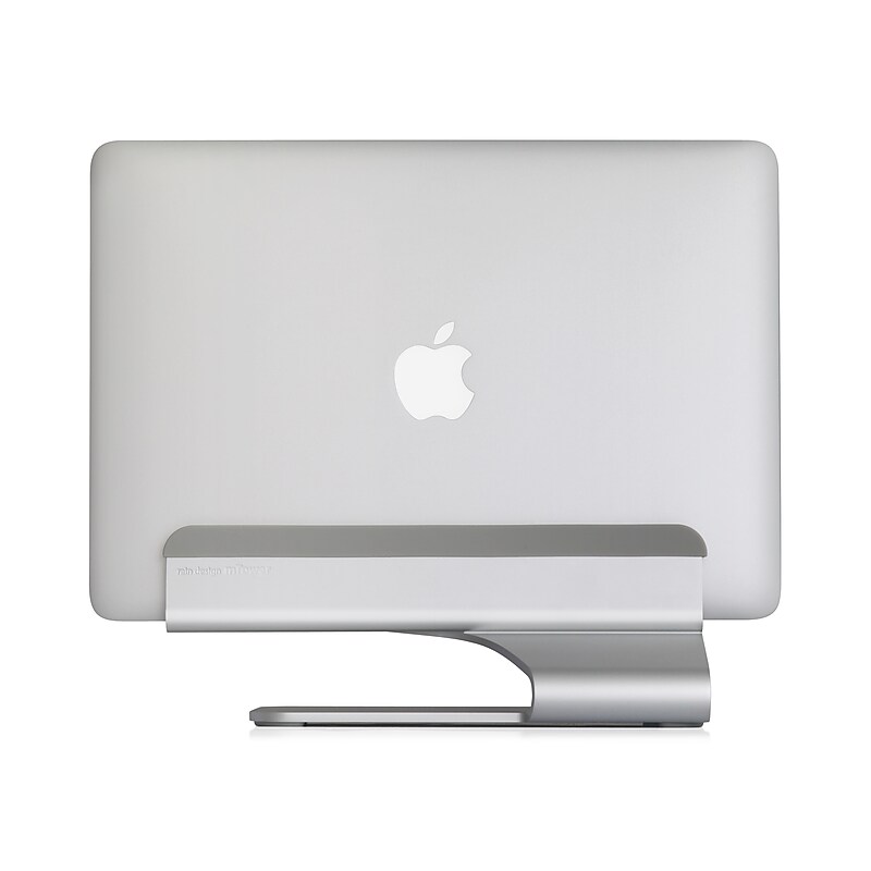 Rain Design mTower 4.5"W x 9.8"D Aluminum Vertical Laptop Stand, Silver (10037) image 1