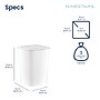 Nine Stars Open Top Trash Can, 3 Gallon, White (OTT-12-11S)~#|#~CE6932D6-0824-40C1-ADCA0D0257249ED0_sc7