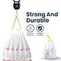 Nine Stars 21 Gallon Drawstring Kitchen Trash Bags, White, 30 Bags/Box (NSTB-21-30)~#|#~CE6A07CE-F619-43C3-B7D793F12D1CF647_sc7