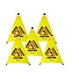 Alpine Industries Wet Floor Caution Cone Sign, 30"H, Yellow, 5/Pack (498-30-5pk)~#|#~CE6ACFF7-64E5-465A-916625C13DEC00D2_sc7