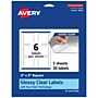 Avery Laser/Inkjet Multipurpose Square Labels, 3" x 3", Clear, 30 Labels/Pack (94101)~#|#~CE6CF768-BA9A-42A8-B55D1ACC58EFCE20_sc7
