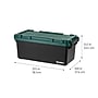 Iris Heavy Duty 60 Qt. Storage Bin with Latching Lid, Plastic, Black, 2/Pack (500334)~#|#~CE6F4E0C-5F48-49A2-BE7906C7A667E35F_sc7