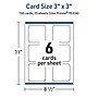 Avery Integrated Cards, 3" x 3", Matte White, 150/Pack (95336)~#|#~CE70E443-0BD6-4A05-A54CDA3BCBA78C58_sc7