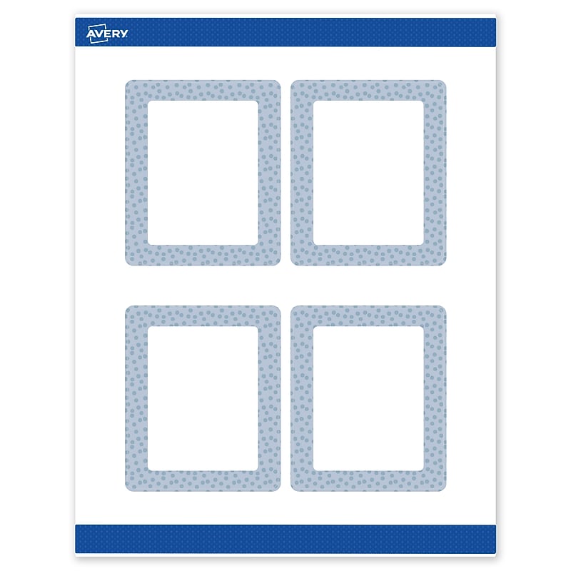 Avery Laser/Inkjet Rectangle Multipurpose Labels, 4" x 3-1/3", White, 40/Pack (S00F8J) image 1