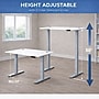Boss Office Products 66"W Electric Rectangular Adjustable Standing Desk, White (SGSD035WT)~#|#~CE7A2F7D-14BC-4B9B-BAD17369CEB51056_sc7