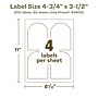 Avery EcoFriendly Decorative Edge Multipurpose Labels, 4-3/4" x 3-1/2", White, 200/Box (94600)~#|#~CE809F2A-B4BA-4AD9-92DE12C8C4406E34_sc7