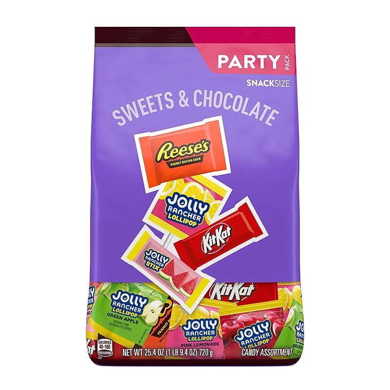 Hershey's Sweets & Chocolate Candy Variety Party Pack,Assorted Flavors, 25.4 oz. (HEC93942) image 1