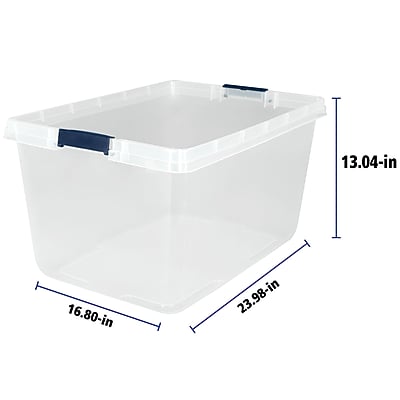 Home Logic 66 Qt. Latch Lid Storage Bins