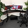 Arozzi Arena Angelo Corner Gaming Desk, Black/Red (ARENAANGELOBKM)~#|#~CE846372-FE53-4321-B638C1DEEDA20A8F_sc7