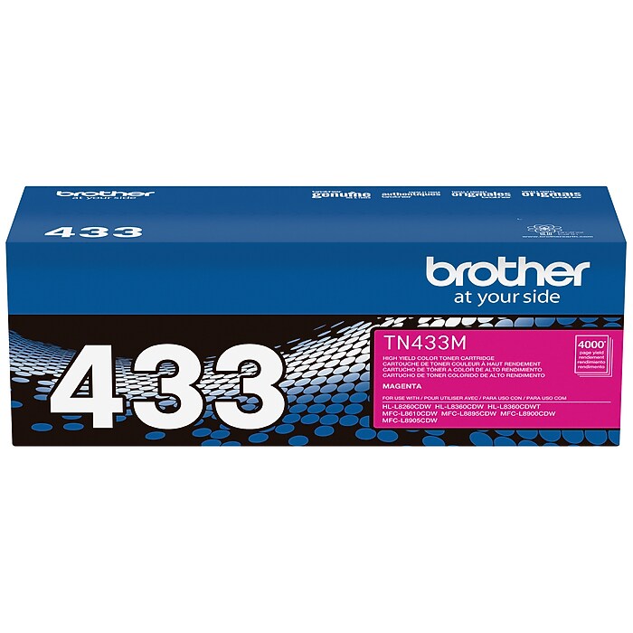 tan napori様 Brother TN433 Magenta High Yield Toner Cartridge (TN433M) | Staples