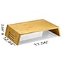 Officemate 17.5" x 12.4" Bamboo Laptop Risers, Natural Wood Grain (71008)~#|#~CE860FC0-8428-4FC8-9C47B3BCE4C6E84F_sc7