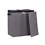 Household Essentials Collapsible 2 Compartment Laundry Sorter with Lid, Fiberboard, Gray (HH5622)~#|#~CE875385-92D5-4A1B-A3BC4F78891AF18B_sc7