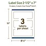 Avery Dissolvable Rectangle Multipurpose Labels, 2.5" x 7", Off-white, 15/Pack (94247)~#|#~CE8A33A3-7845-46E0-BC45B57711537DED_sc7