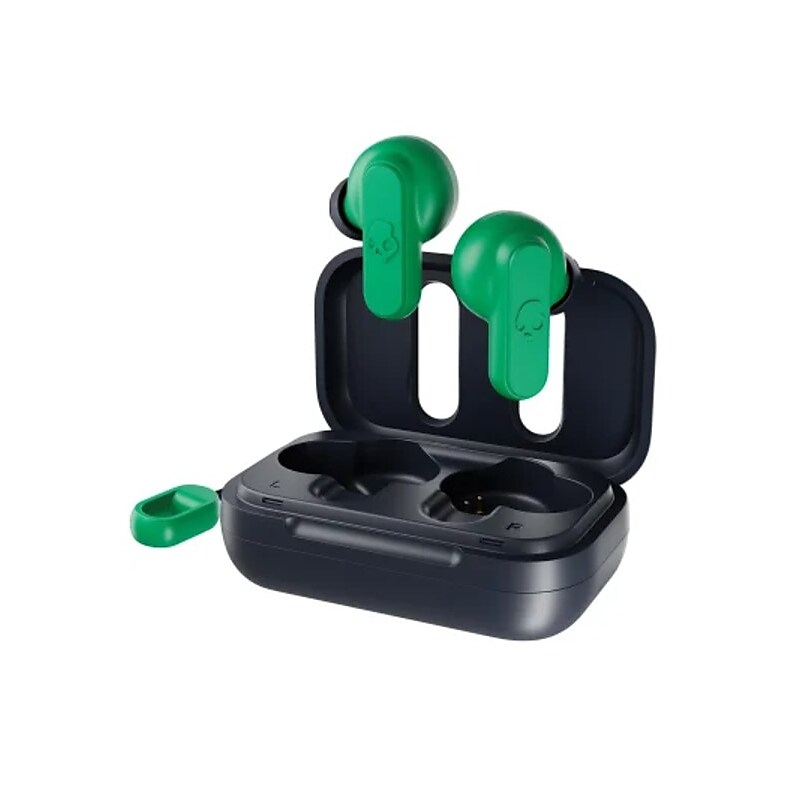 Skullcandy Dime True 2 Wireless Earbuds Headphones, Bluetooth, Dark Blue/Green (SKDS2DBWP750) image 1