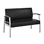 Arrive Waiting Room Loveseat with Arms by Bush Business Furniture, Black Vinyl (CH3903BVL-03)~#|#~CE914BD7-AF96-430D-A052B65DB67F322F_sc7
