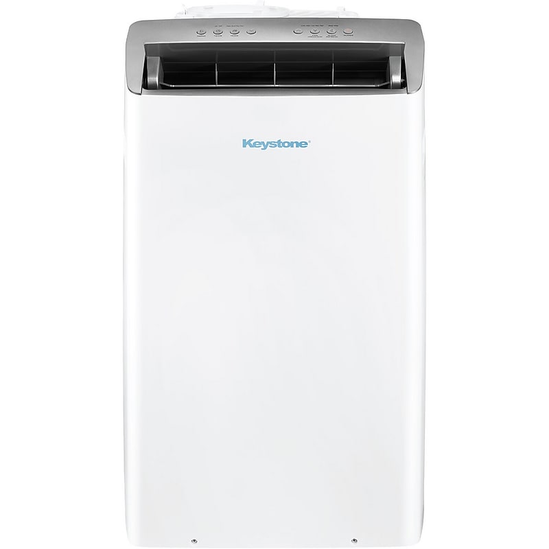Keystone 115-Volt 14,000 BTU ASHRAE (12,000 BTU DOE) Portable Air Conditioner with Remote, White (KSTAP12PINV) image 1