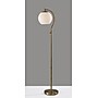 Adesso Swirl 58.75"H Antique Brass Floor Lamp with White Swirl Glosted Glass Shade (3262-21)~#|#~CE95C050-5725-4EC3-B45757CEAFF5F13A_sc7