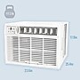 Keystone 230-Volt 18,800 BTU Window Air Conditioner with Remote, White (KSTHW18B)~#|#~CE99DAE3-17CD-4727-B4A20BEED3FC567B_sc7