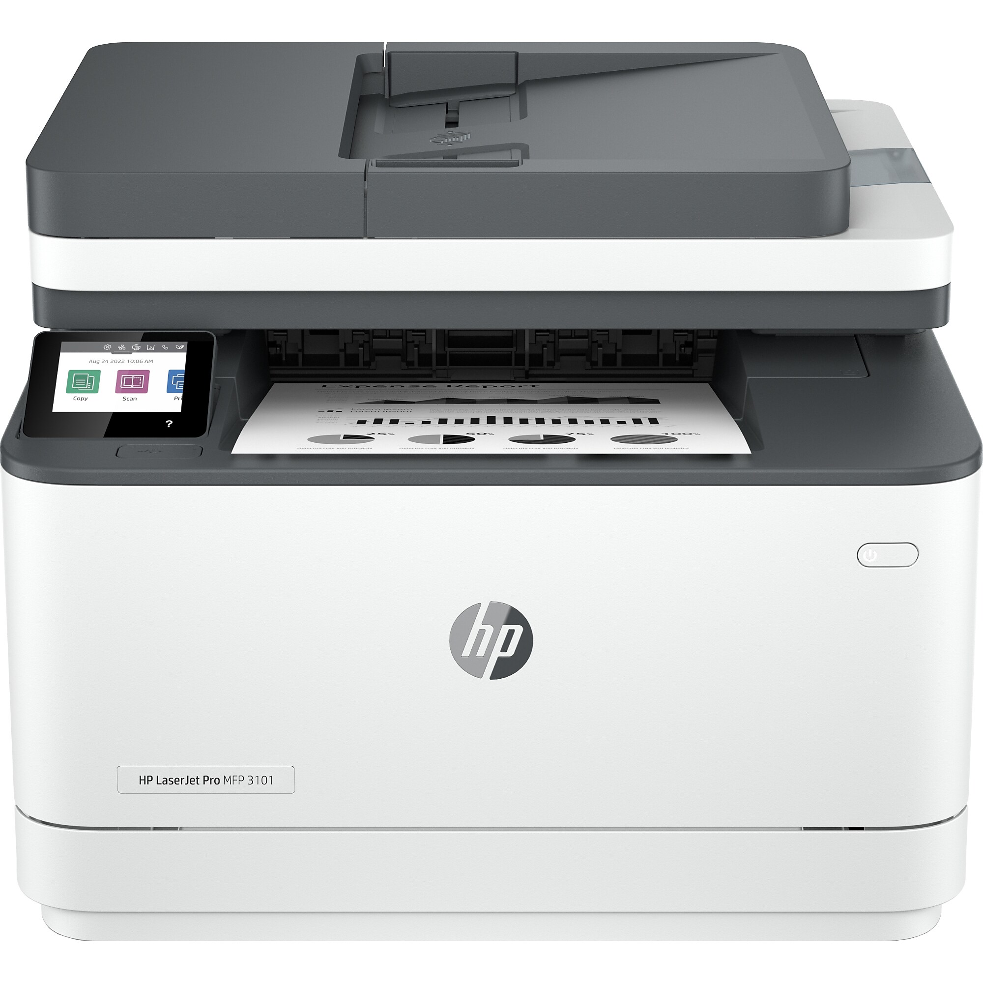HP LaserJet Pro MFP 3101fdw Wireless Black & White All-in-One Printer, Scan, Copy, Fax, Best for Office, AI Enabled (3G628F) Simolary simolary.com