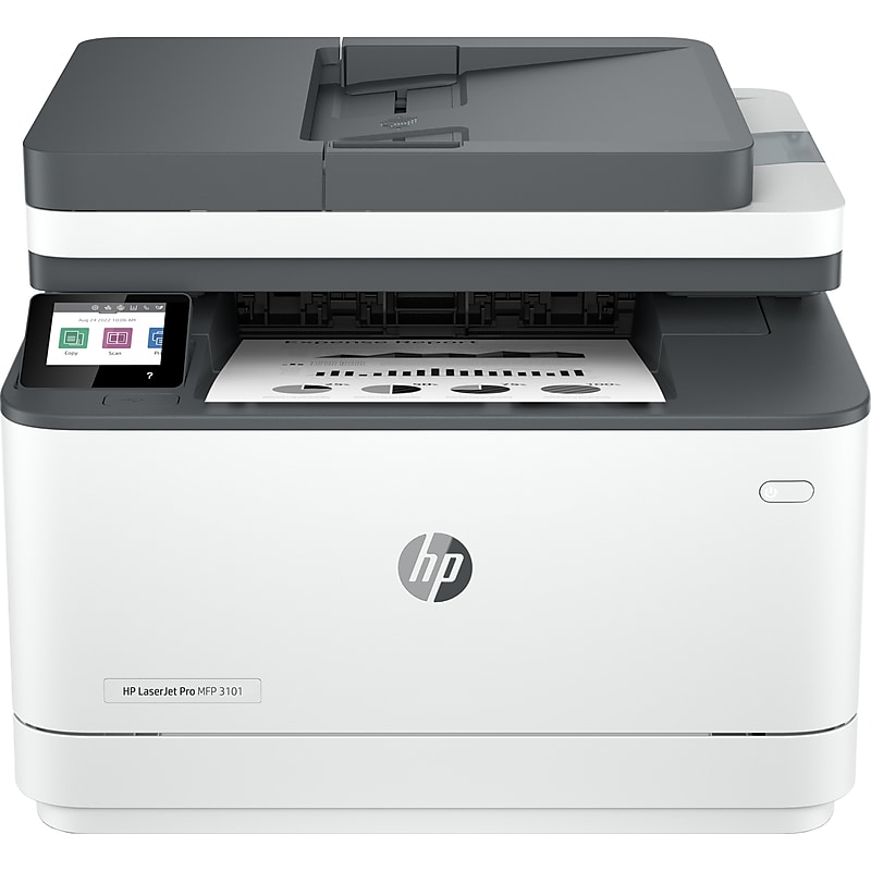 HP LaserJet Pro MFP 3101fdw Wireless Black & White All-in-One Laser Printer, Print, Scan, Copy, Fax, Best for Office (3G628F) image 1