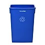 Alpine Industries Polypropylene Recycling Bin, 23 Gallon, Blue (477-R-BLU-PKG2)~#|#~CE9CC0B5-972C-4116-983E1D42C230C7BF_sc7
