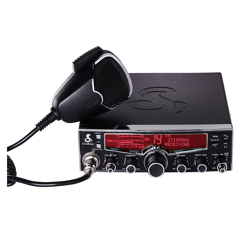 Cobra 40-Channel AM/FM NOAA Weatherband 29 LX CB Radio with 4-Color LCD Display, Black (CCBP29LX01) image 1