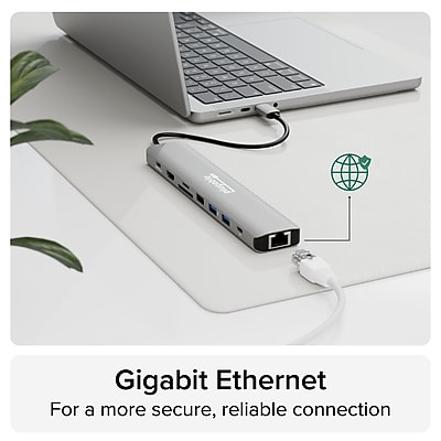 Plugable USB C Hub Multiport Adapter: 9-in-1 - Thumbnail 5