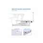 Rocelco 37.5" Height Adjustable Standing Desk Converter, Sit Stand Up Retractable Keyboard Riser, White (R DADRW)~#|#~CEA720A4-76EA-4540-84AA929530893BA6_sc7