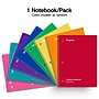Staples® Poly 1-Subject Notebook, 8" x 10.5", College Ruled, 70 Sheets, Color chosen at random (ST54894C)~#|#~CEAFAC18-9849-45A3-A65E0CDF00EB6398_sc7