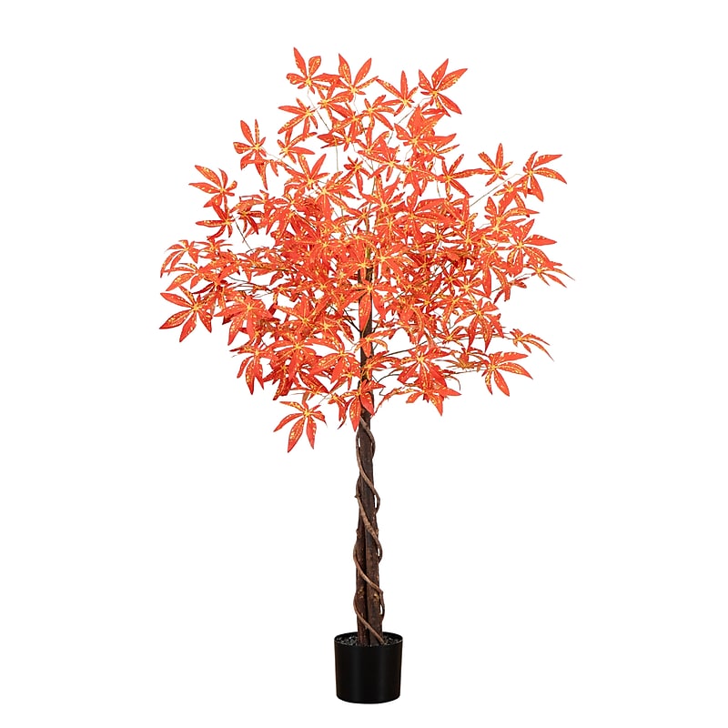 Nearly Natural 4' Autumn Vibrant Maple Artificial Fall Tree (T4831) image 1