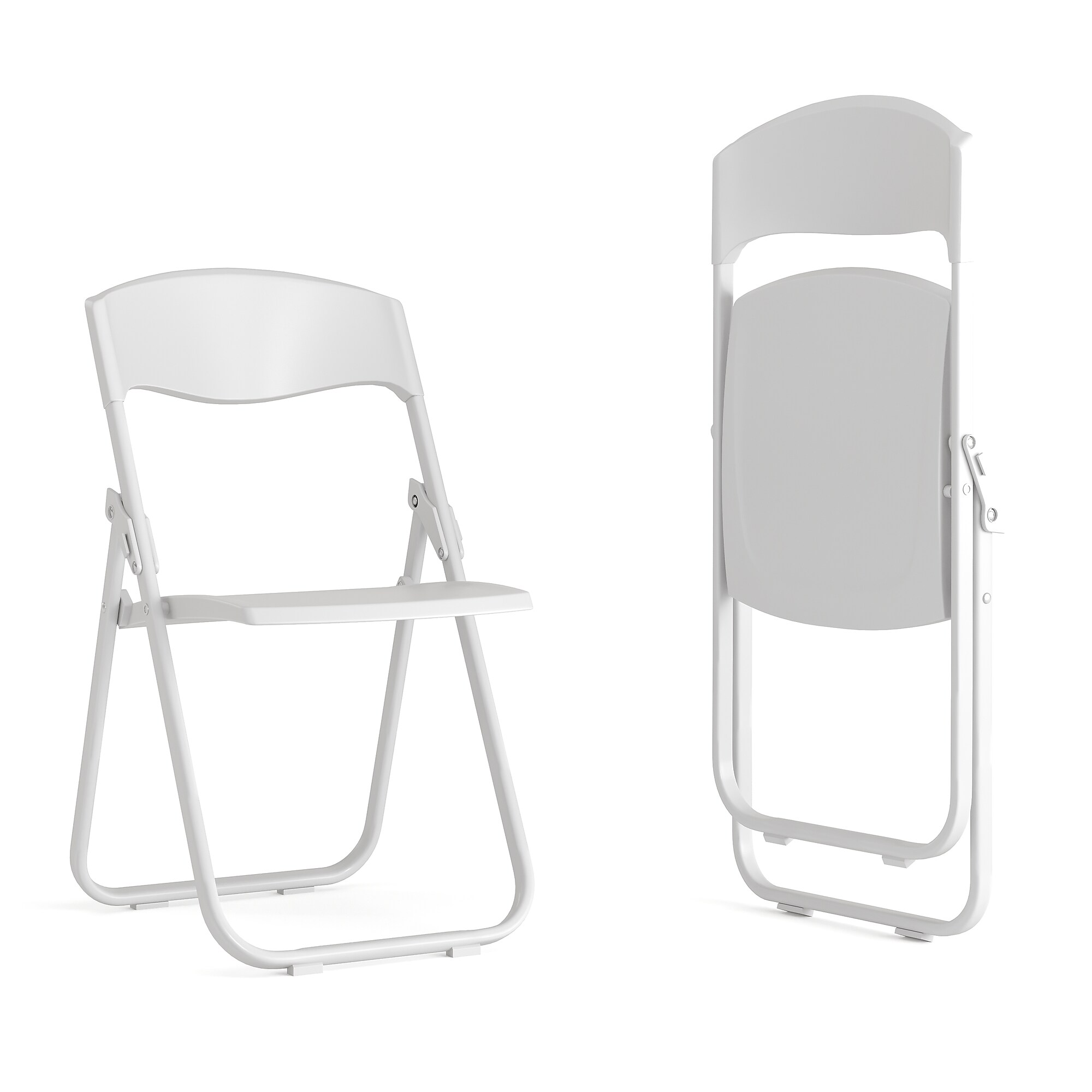 Flash Furniture HERCULES Series Plastic Folding Chair, White, 2/Pack (2RUTIWHITE) Sansujyuku sansujyuku.com