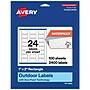 Avery Rectangle Laser Multipurpose Labels, 1" x 2", White, 2400/Box (19479399247)~#|#~CEB90382-59BF-44E4-8E25D1F29277F5C4_sc7