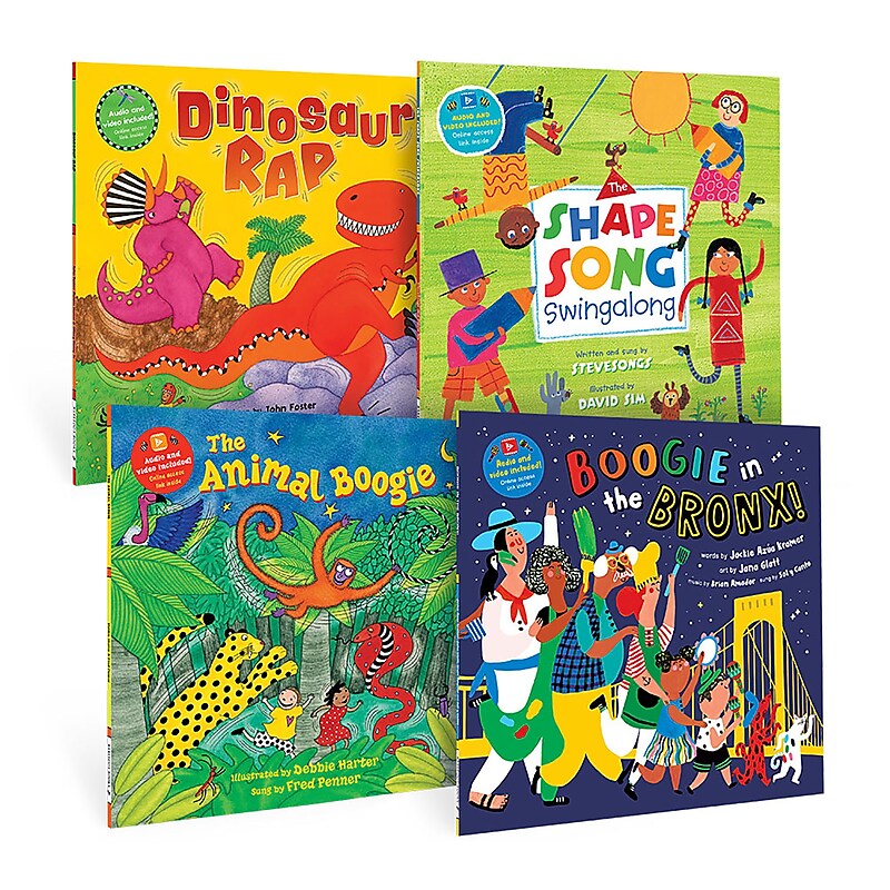 Barefoot Books PreK Boogie Time Singalongs Book Bundle, 4/Set (BBK9798888593325) image 1