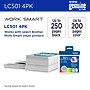 Brother LC501 Black/Cyan/Magenta/Yellow Standard Yield Ink Cartridges, 4/pack (LC5014PKS)~#|#~CEC4D773-D4A3-4BBB-B850FD49763DA0D3_sc7