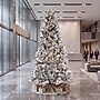 Safavieh 7.5 ft. Pre-Lit Frosted Green Artificial Christmas Tree, 350 Lights (FXP2016A)~#|#~CECF11DA-63CD-4C0D-9241A83590EA7132_sc7