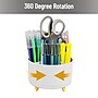 Mind Reader 5-Compartment Rotating Plastic Pen Holder, White (SPINPEN-WHT)~#|#~CED18E79-3338-4782-AC5334ADDD8EB82F_sc7