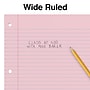 Staples Wide Ruled Filler Paper, 8" x 10.5", Assorted Colors, 100 Sheets/Pack (ST41637C)~#|#~CED7E142-EAC8-4DA3-98405DBACA7840D9_sc7