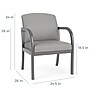 Lesro Weston Wide Vinyl Guest Chair, Gray (WS1201.WPW-02CHGY.03PPCL)~#|#~CED81F9C-E839-4FC8-A2B50099B6050244_sc7