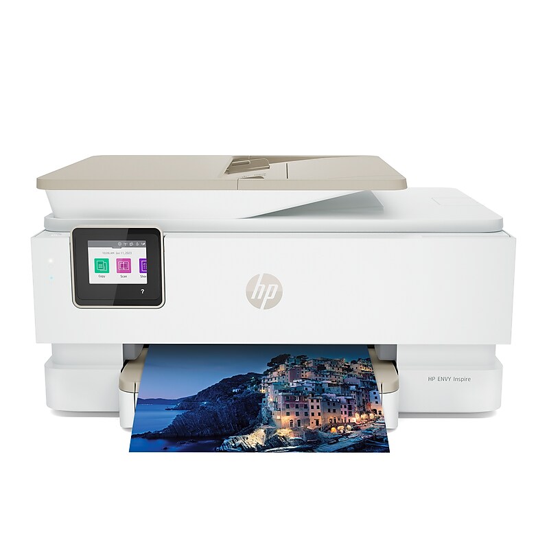 HP Envy Inspire 7955e Wireless Color All-in-One Printer, Scan, Copy, 3 Months Free Instant Ink, AI Enabled (1W2Y8A) image 1