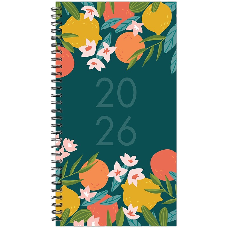 2026 Willow Creek Citrus 3.5" x 6.5"  Weekly & Monthly Planner, Paperboard Cover (57339) image 1