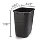 Coastwide Professional™ Indoor Trash Can Without Lid, Black Soft Molded Plastic, 3.5 Gallon (CW56428)~#|#~CEDF2F48-AC98-435D-8D36D869B941989E_sc7