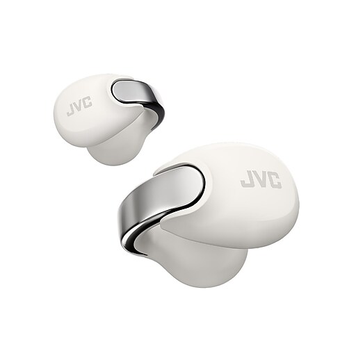 JVC Nearphones Wireless Open-Ear Earbuds, Bluetooth, White